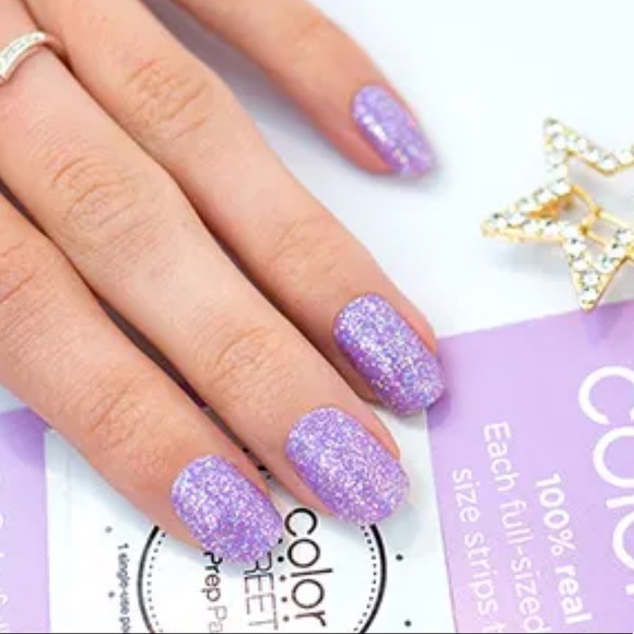 Color Street - Glamsterdam - soft lavender sparkle nail strip set - Picture 3 of 13